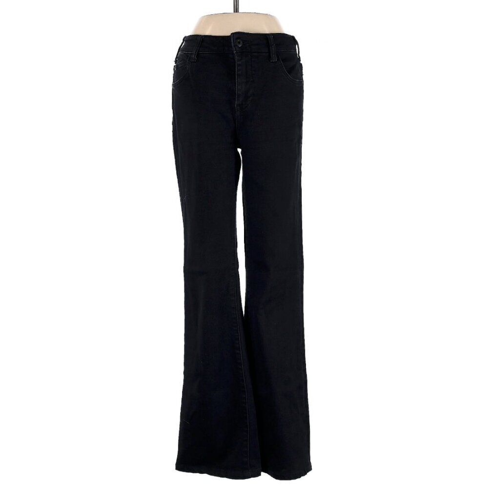 Pilcro black flare denim jeans